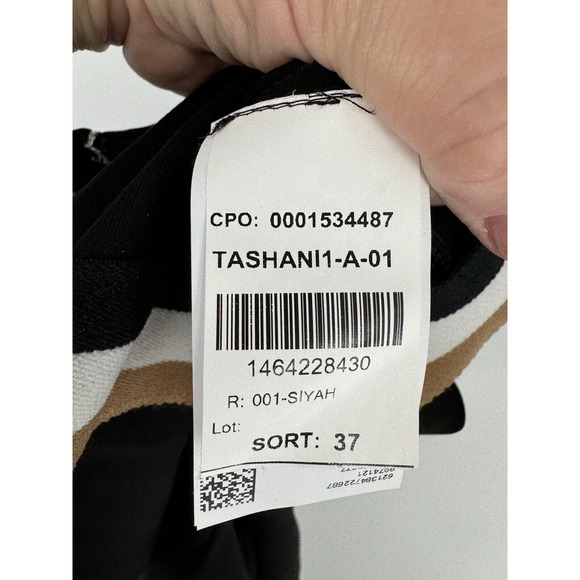 NAOMI X BOSS LEGGINGS IN STRETCH‎ JERSEY WITH ZIP HEMS black size 0 - Picture 9 of 12